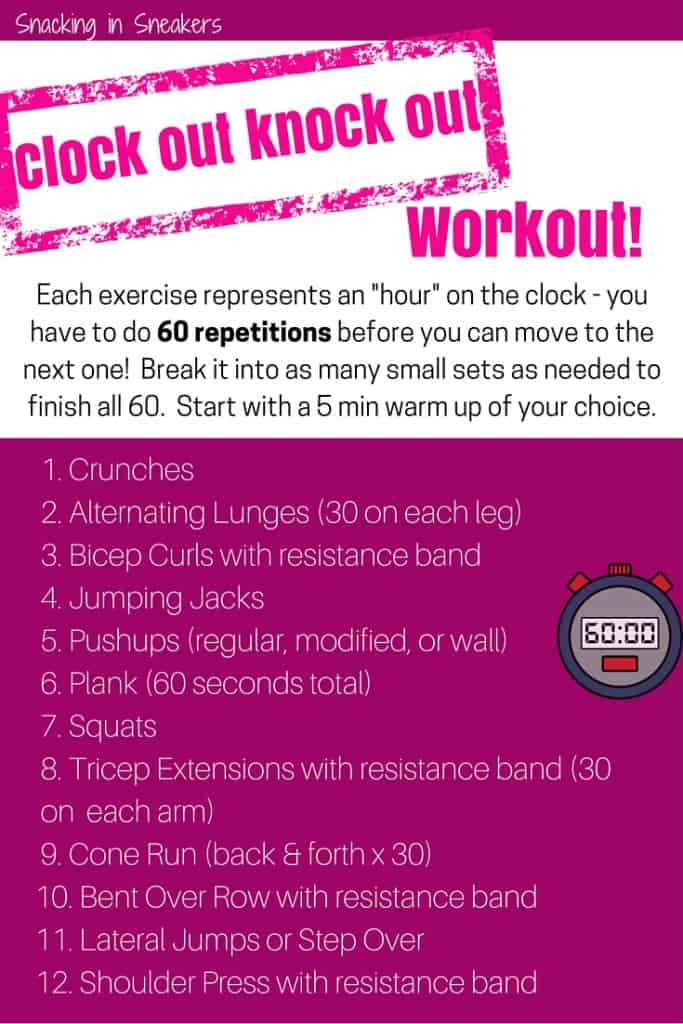 Clock Out Knock Out Boot Camp Workout! - Snacking in Sneakers