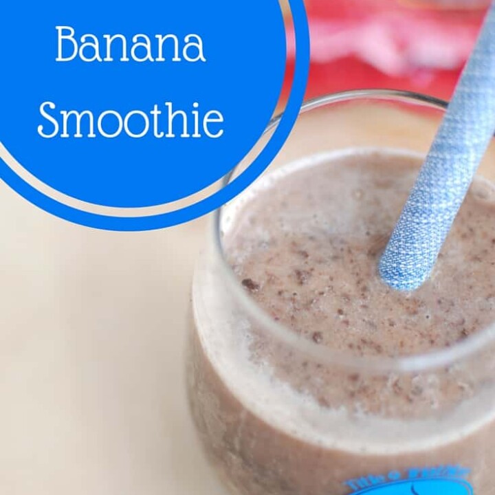 Mocha Banana Smoothie - Snacking in Sneakers