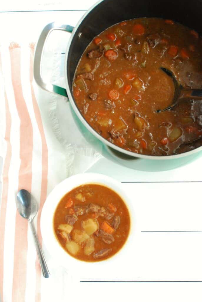 Hearty + Comforting Stovetop Beef Stew - Snacking in Sneakers