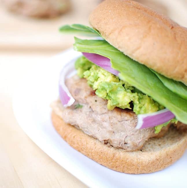 Southwestern Turkey Burgers with Guacamole - Snacking in Sneakers