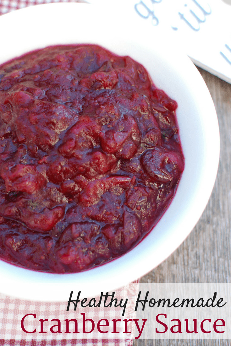 Healthy Low Sugar Cranberry Sauce - Snacking in Sneakers