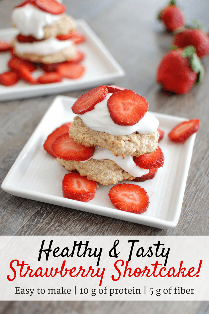 Healthy Strawberry Shortcake - Snacking in Sneakers