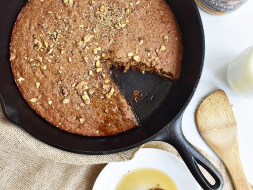 Cast Iron Skillet Banana Bread - The Cookin Chicks