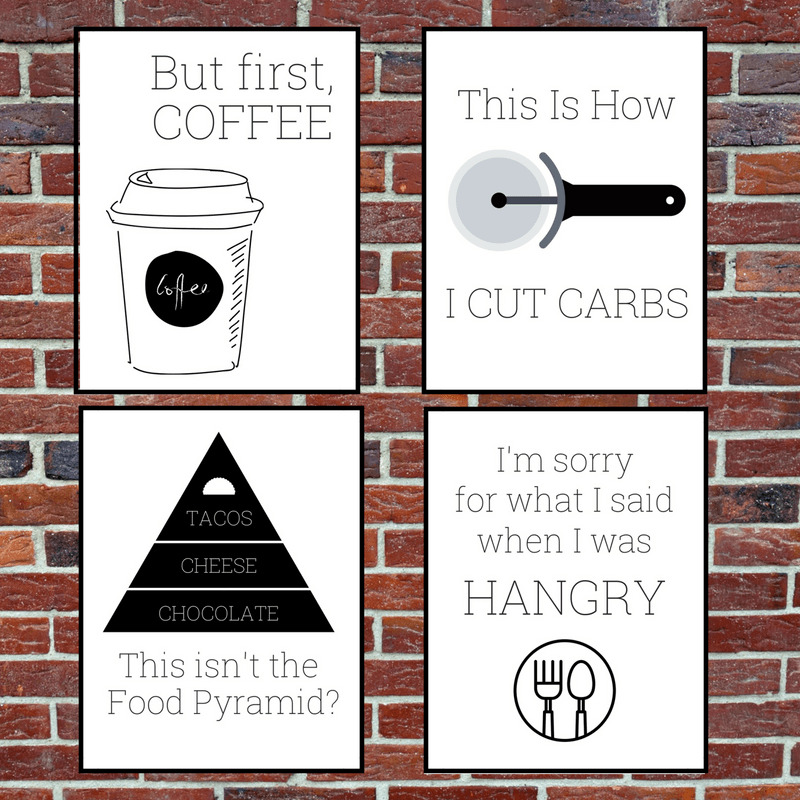 Free Instant Artwork Kitchen Signs Printables - Knick of Time