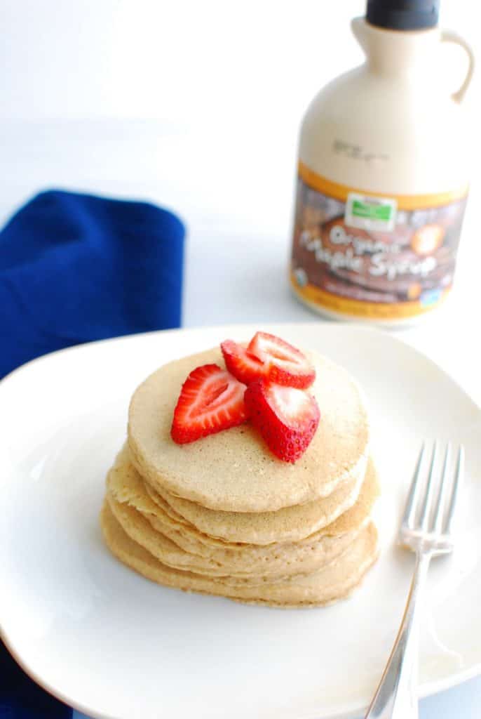 Easy Almond Milk Pancakes (Dairy Free and Eggless)