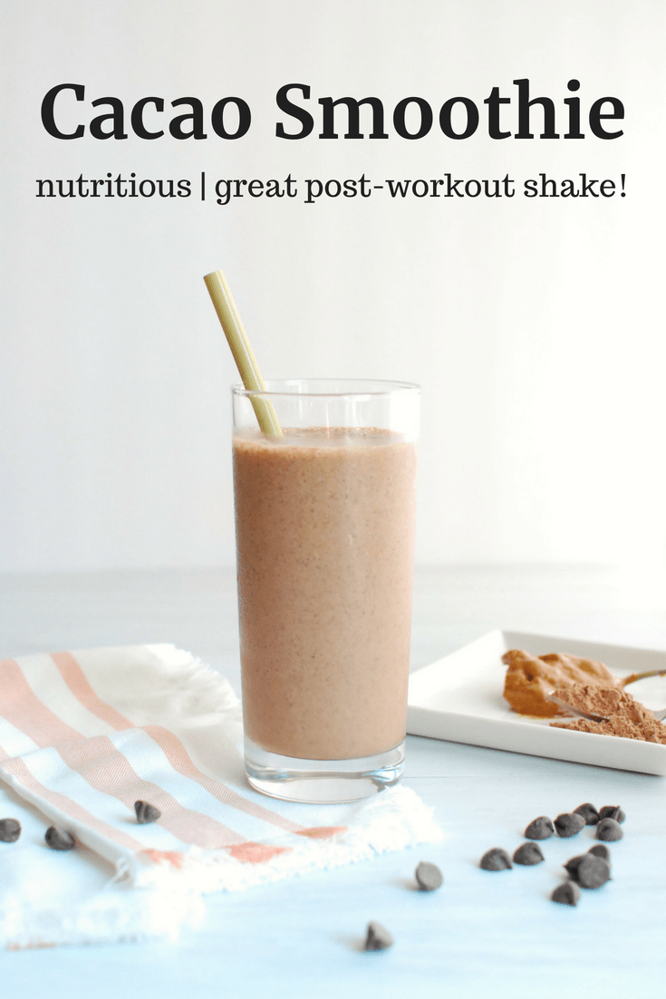 Antioxidant-Packed Cacao Smoothie with Banana and Almond Butter