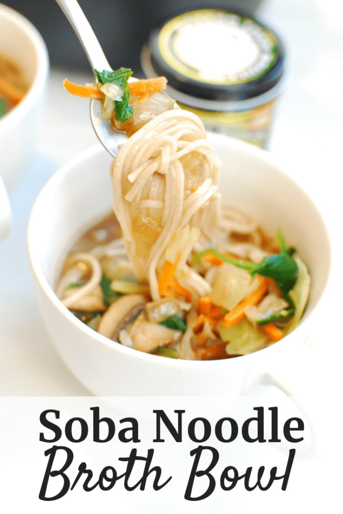 Soba Noodle Broth Bowl - Snacking in Sneakers