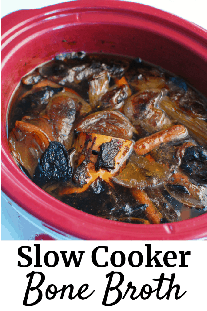 Slow Cooker Beef Bone Broth Recipe (+ Bone Broth Benefits and Facts!)