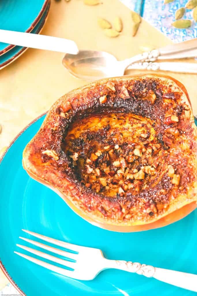 cooking acorn squash in an air fryer