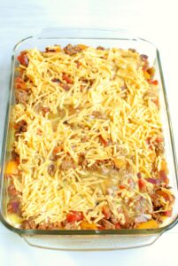 Taco Breakfast Casserole - Snacking in Sneakers