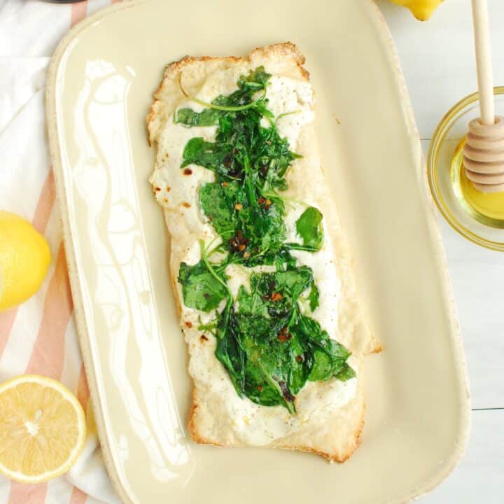 Lemon Ricotta Pizza - Snacking in Sneakers