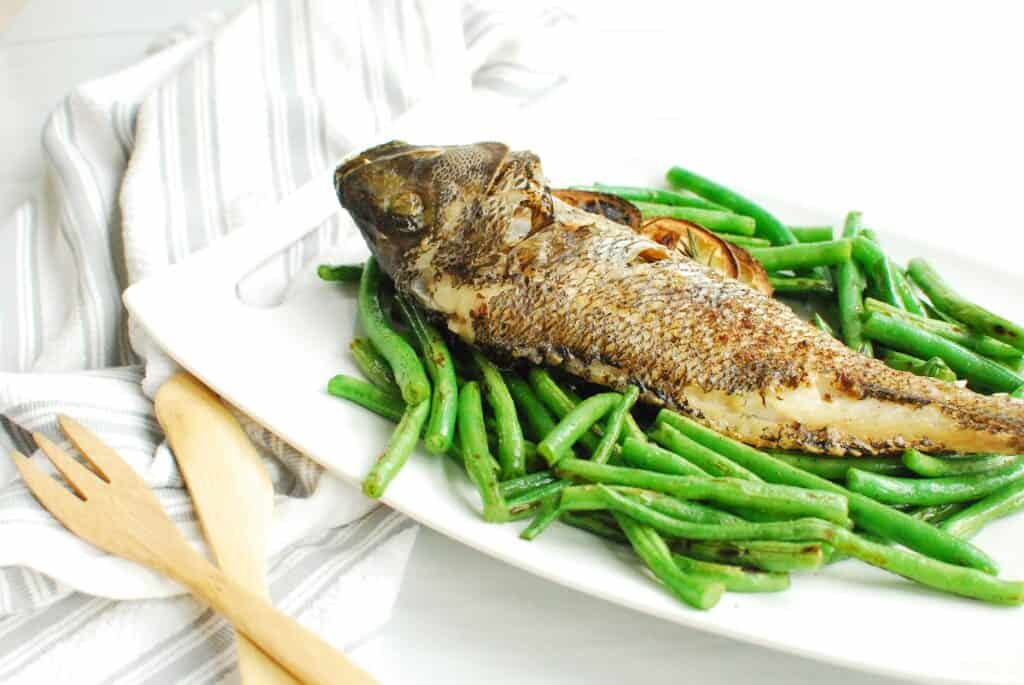 air-fryer-whole-fish-black-sea-bass-snacking-in-sneakers