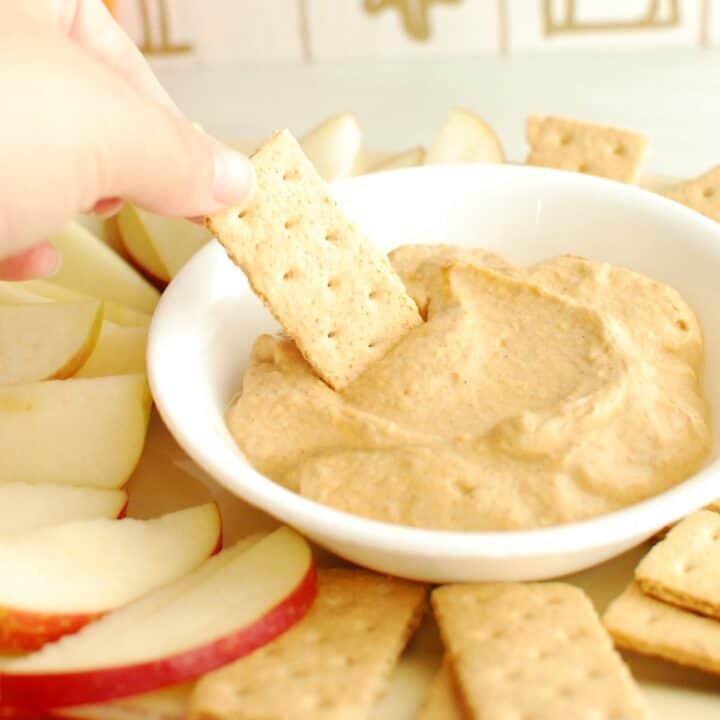 Healthy Pumpkin Greek Yogurt Dip - Snacking in Sneakers